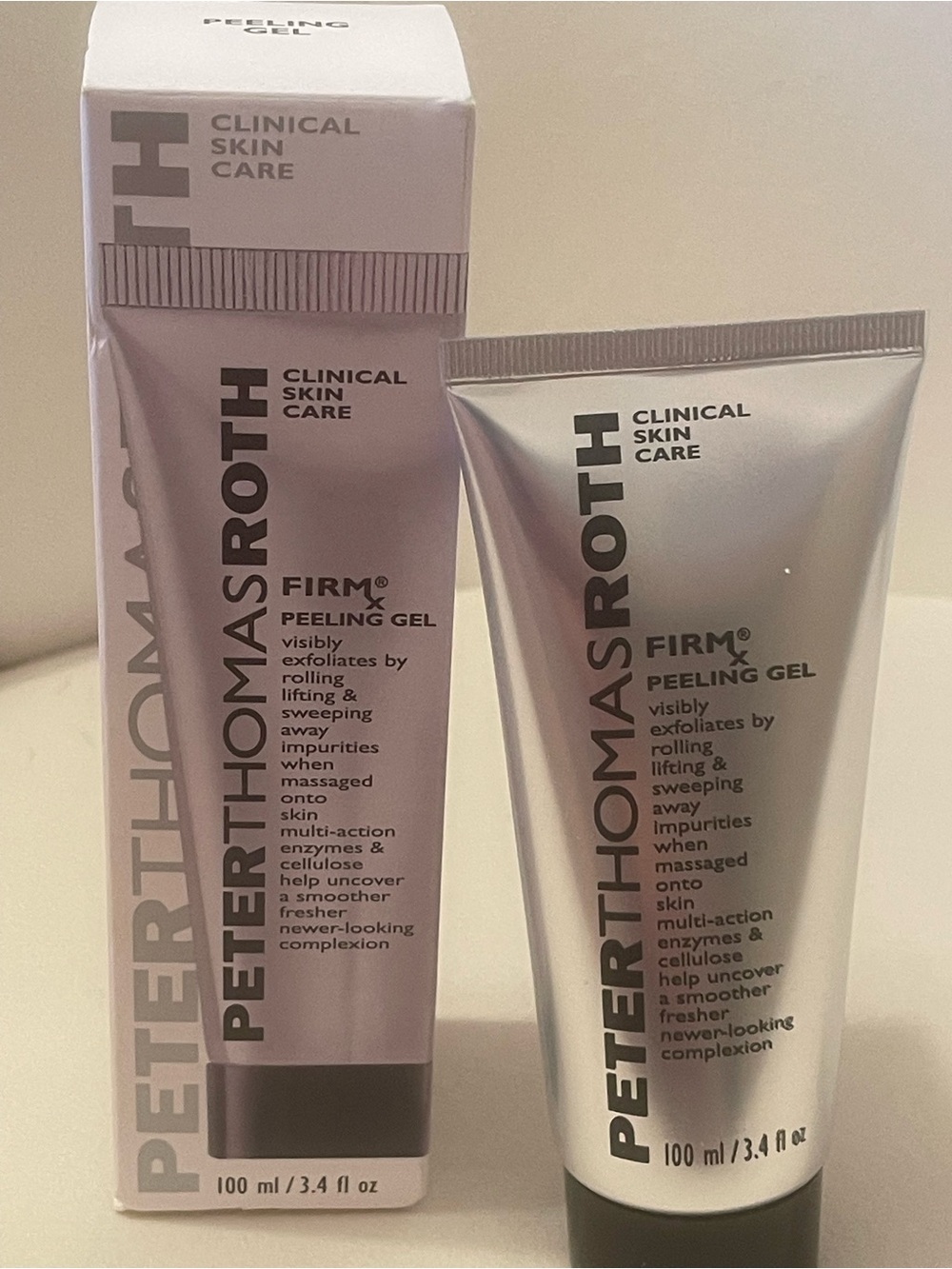 Peter Thomas Roth Peeling Gel Tube in Silver and Black